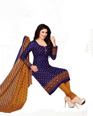 Salwar Suit Material Dress Materials D Cotton Blend Printed Salwar Suit Material