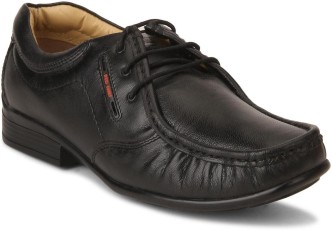 red chief black derby shoes