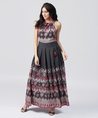 flipkart long dress