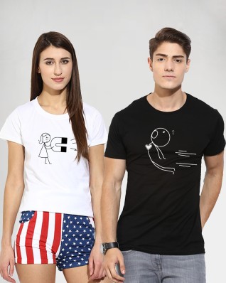 couple t shirts online myntra