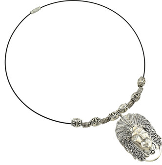 flipkart black metal necklace
