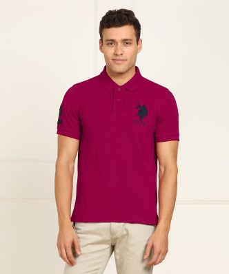 us polo t shirt red