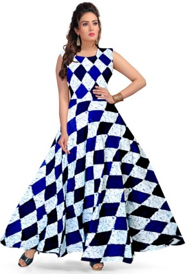 flipkart long dresses