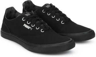 black puma casual shoes