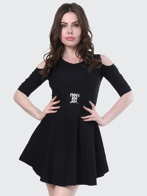 one piece dress knee length flipkart