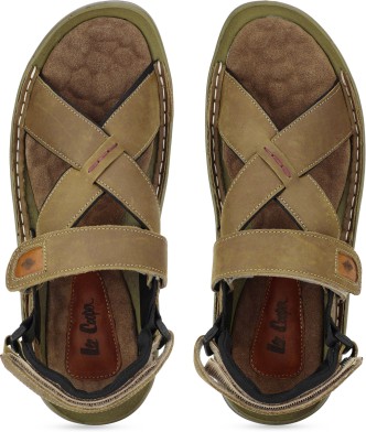 lee cooper men's leather sandals and floaters