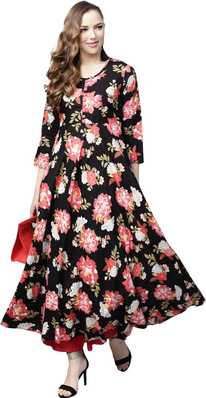 Tissu Womens Printed A-Line Kurta