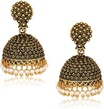 gold jhumka gold jhumka designs online at best prices in jhumka designs in gold tanishq with price