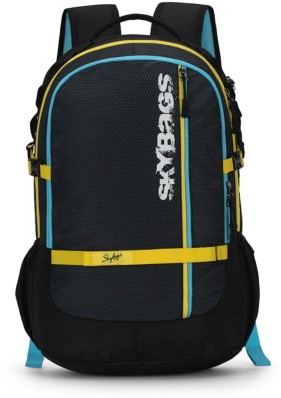 skybags footloose leo 03 grey & black color block backpack