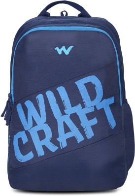 wildcraft men blue graphic backpack