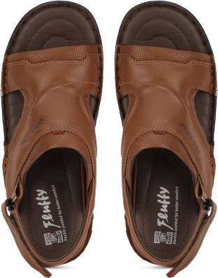 red chief men's leather sandals and floaters