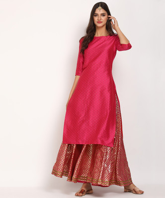 silk designer kurtis