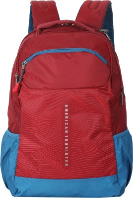 american tourister backpack red colour