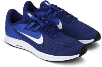 black and blue nike shoes