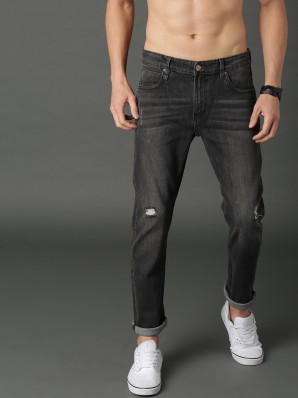 black damage jeans flipkart