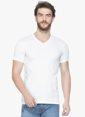 plain white t shirt flipkart