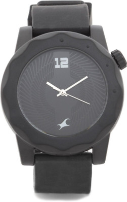 fastrack black sports watch