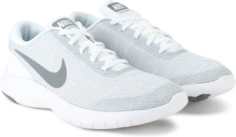 white nike running shoes
