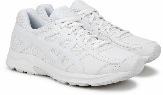 asics white sports shoes