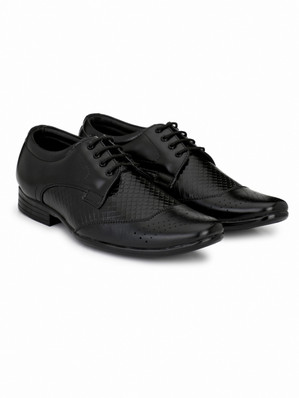 flipkart black formal shoes