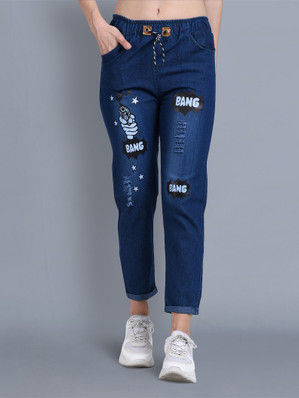 printed jeans for womens flipkart