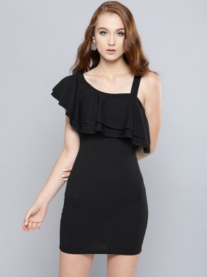 black off shoulder gown dress