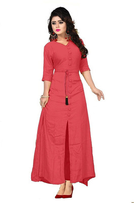 flipkart cotton long frock