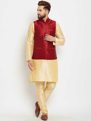 Kurta Pajama With Jacket - Buy Designer 
