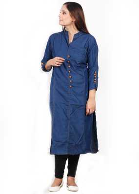 Denim Kurtis Buy Jean Kurtis Online At Best Prices Flipkart Com