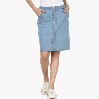 flipkart denim skirts