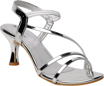 grey heels sandals