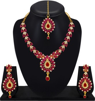 diamond necklace set flipkart