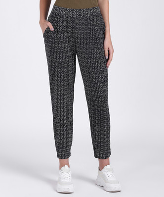 Marks /& Spencer Black Linen Blend BootLeg Trousers
