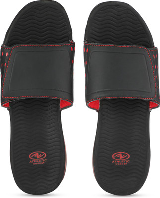 athletic works women's memory foam slide sandal