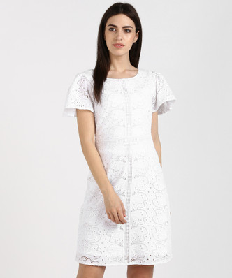 marks and spencer white dress