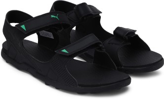 puma black floater sandals