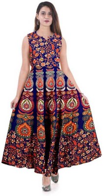 flipkart long frocks for ladies