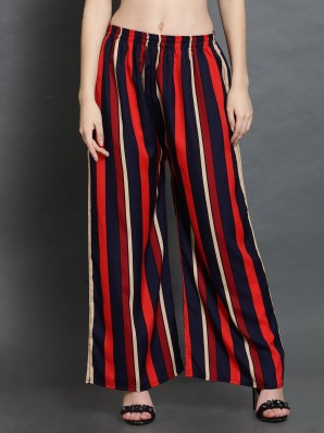 striped palazzo pants with kurti