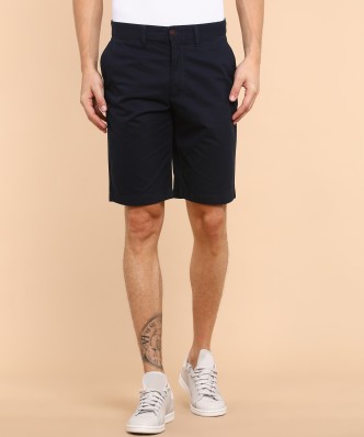 Broken Standard Mens Basic Pure Cotton Casual Summer Chino Shorts With Free Belt