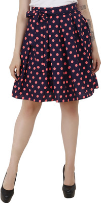 Pink Polka Dot Skirt Flared Women/'s Micro Mini Skirt Pleated Mini Skirt 005