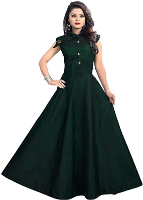 green colour frocks