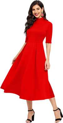Red Dress Buy Red Party Dresses Online For Women At Best Prices In India Flipkart Com