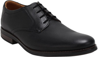 clarks leather trainers