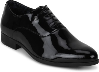van heusen black formal shoes