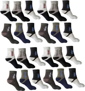 Men Fashion Plaids Cotton Crew Socks Casual Dress Funky Warm High Ankle Socks