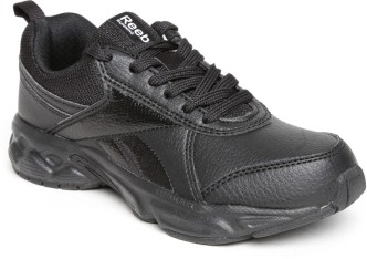 reebok black school shoes online