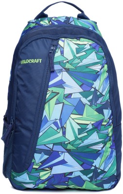 wildcraft men blue graphic backpack