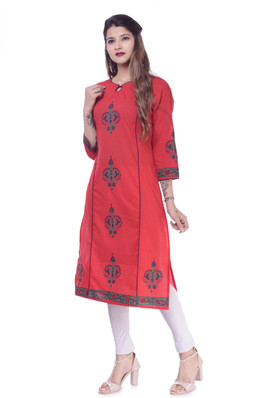https flipkart stylum wedding block print women kurti