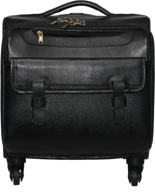 shree leather trolley bag