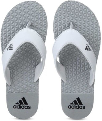 adidas grey flip flops